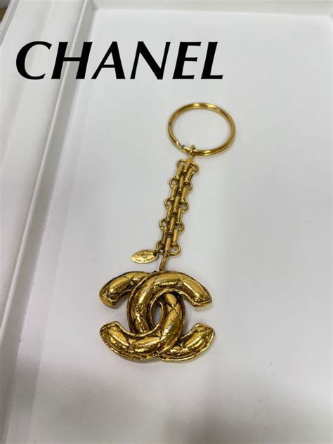 chanel car keychain|chanel keychain holder.